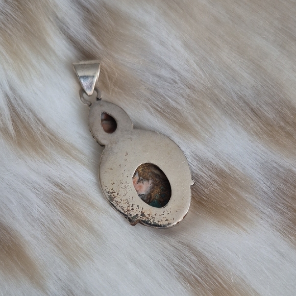 🌙Silver Spiny Oyster Necklace Pendant - Picture 3 of 5